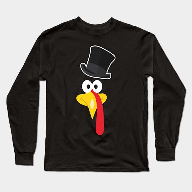 Gobble Funny Turkey Thanksgiving I Cool Feast Day Long Sleeve T-Shirt by 2blackcherries